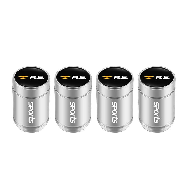 4Pcs Car Wheel Tire Valve Stem Cover Dustproof Cap For Renault Clio Sandero Captur Megane R5 4 E-tech Scenic Austral Rafale QM6 R888
