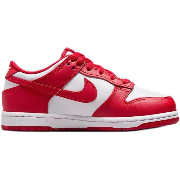 Nike Данк Лоу PS St. Кроссовки Johns Kids Red White University-Red FB9108-119