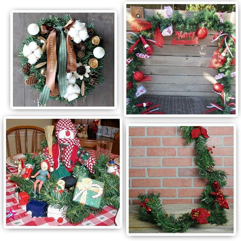 Artificial Plants Ivy Leaf Wreath 5/7.5 Meters Vines Fake Leaf Home Decor Wedding Christmas Outdoor Garden Festival Decorations