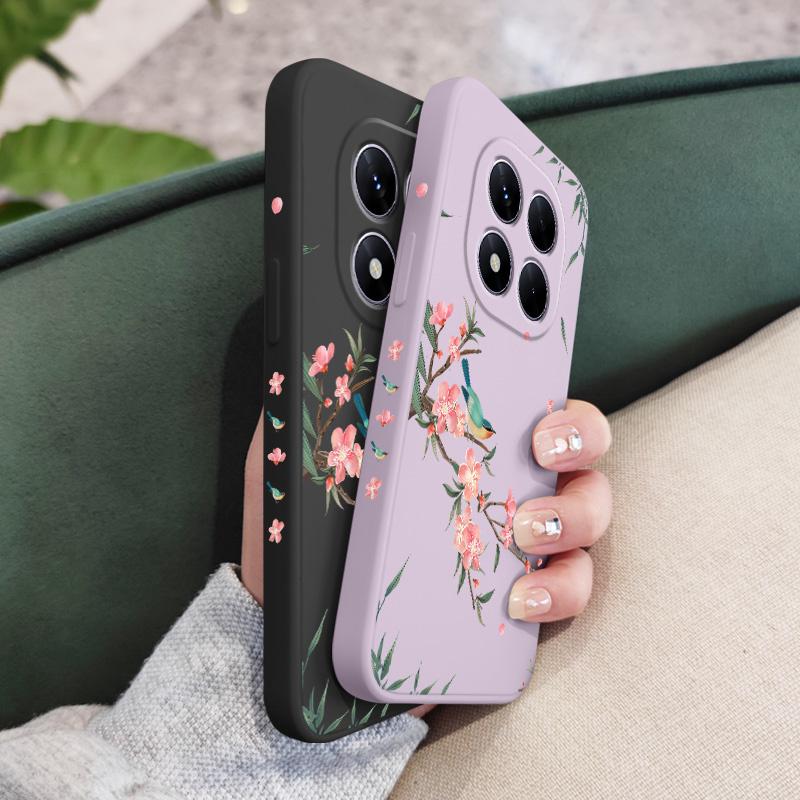 Чехол для телефона 'Падающая сакура' для Xiaomi Poco F7 X7 X6 F6 M6 M5 M5S F5 X5 F4 X4 M4 F3 M3 X3 Pro 4G 5G GT Силиконовый чехол