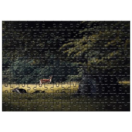 Damoa Test Tube Jigsaw Puzzle Deer In the Park, Korean Popular Puzzles