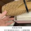 Sheepskin hand-woven empty single shoes mesh sandals women's summer breathable one-word bag head sandals
