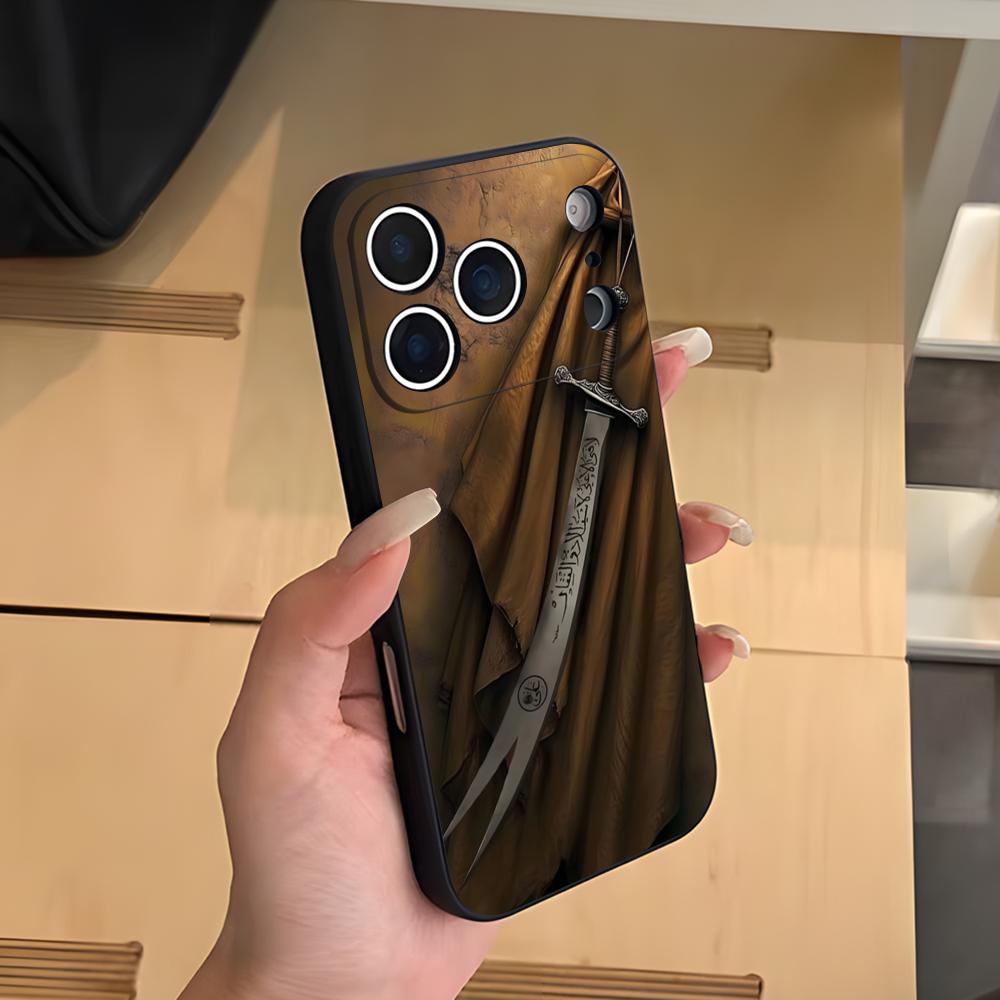 Чехол для телефона Шиитский Али Имам Хусейн Для IPhone 17 Air 16 E Pro Max 15 14 13 Mini 12 Pro 11 Max Plus Черный Мягкий