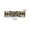 Plaid for Tesla Model 3 Y S X Tail Tag Trunk 3D  Zinc Alloy Vehicle Label Emblems PLAID Badge Creative Decoration Stickers