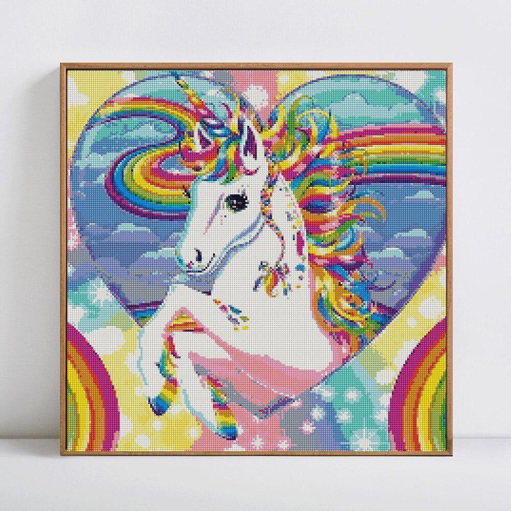 Animal Horse Diy Diamond Painting Rhinestones Picture Full Round Diamond Embroidery