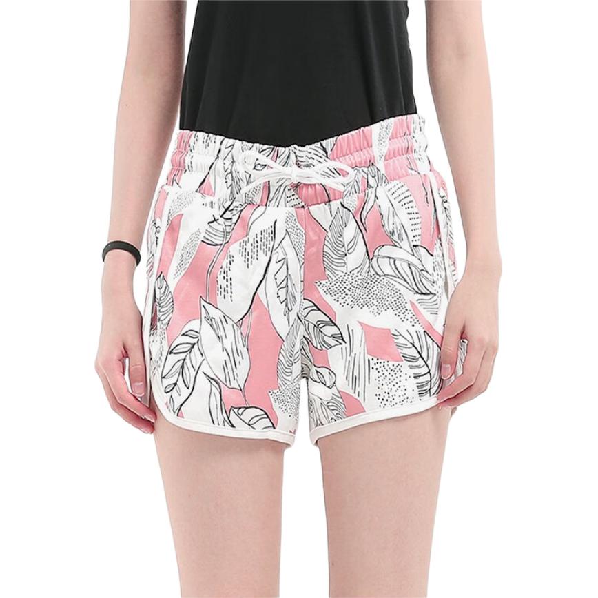 Adidas Neo Sports Shorts Women's Pink Moderate Knitted Shorts DW7746