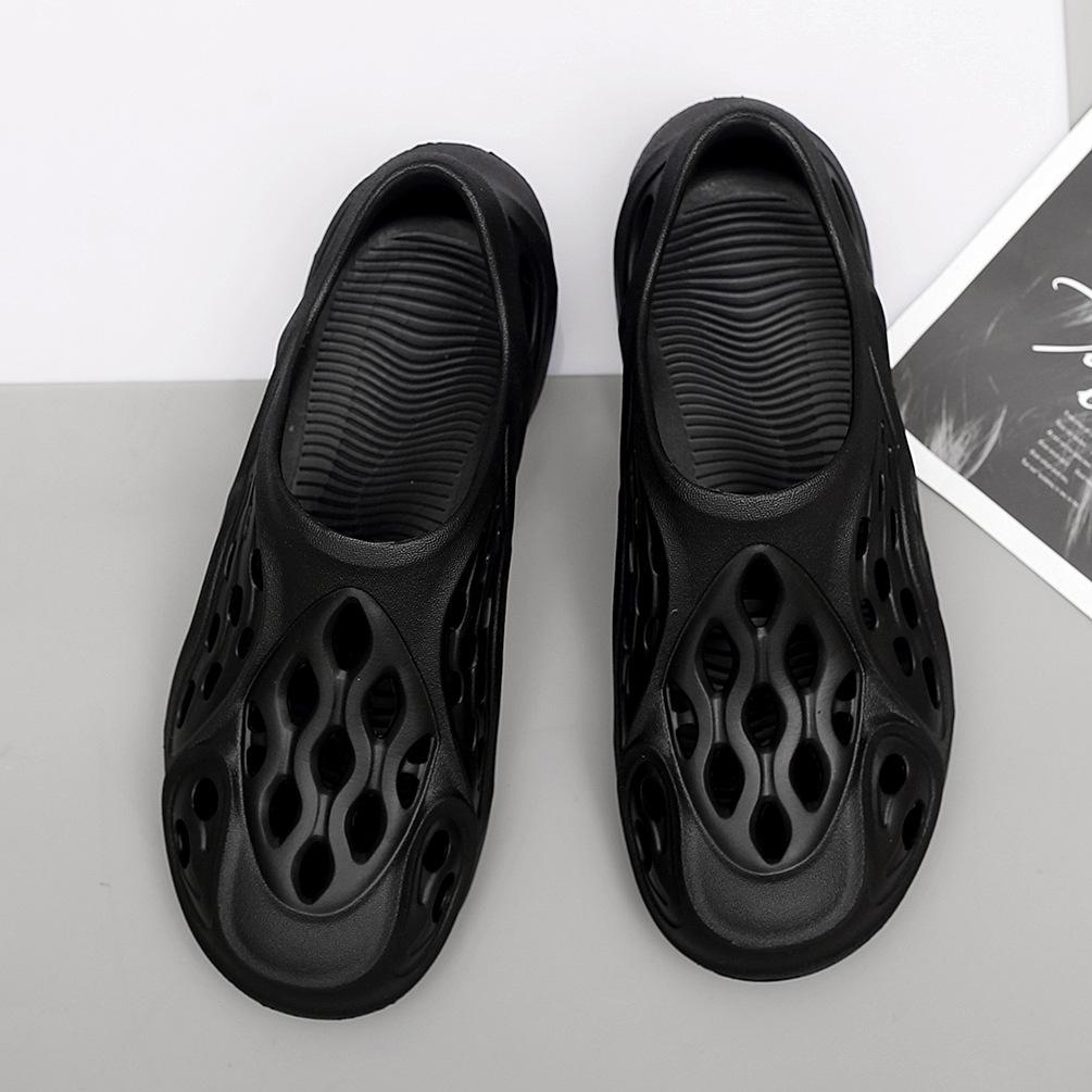 Пара кокосовых дырок обувь мужчины наступают на дерьмо чувство полые сандалии летняя пляжная обувь педаль сумка головные тапочки прилив