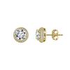 ORSA JEWELS Серьги-гвоздики из стерлингового серебра 925 пробы с муассанитом цвета D VVS Элегантные и вневременные украшения для женщин MOE11
