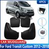 Car Mud Flaps For Ford Custom Transit Tourneo 2012~2018 Front Wheel MudFlaps Fender Mud Guards Splash Mudguards Auto