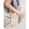 Summer New Fashion Soft-soled Women's Shoes Retro Hollow Baotou Sports Sandals Women's Thick-soled Roman Sandals
