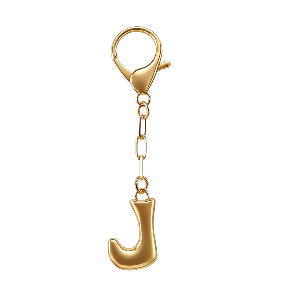 Metal Capital Letter Key Chains Bubble Letter Initial Letter Key Chains Alphabet Key Chains Women