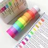 Handwritten Stickers Tape Colorful Student Sticker Labels Ins Paper Stickers  Blank Memo Stationery
