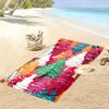 Colorful frosted pine harmony Print beach towel, quick drying, suitable for travel, outdoor sports, jogging, the beach and swimming, gift