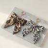 Fabric Leopard Print Keychain Zinc Zinc Zinc Alloy Keyring Accessory Y2K Style Bow Bag Charm  Car Keys