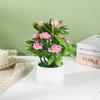 Искусственный горшок с розами Искусственное растение для свадебного декора и фона для фотографий