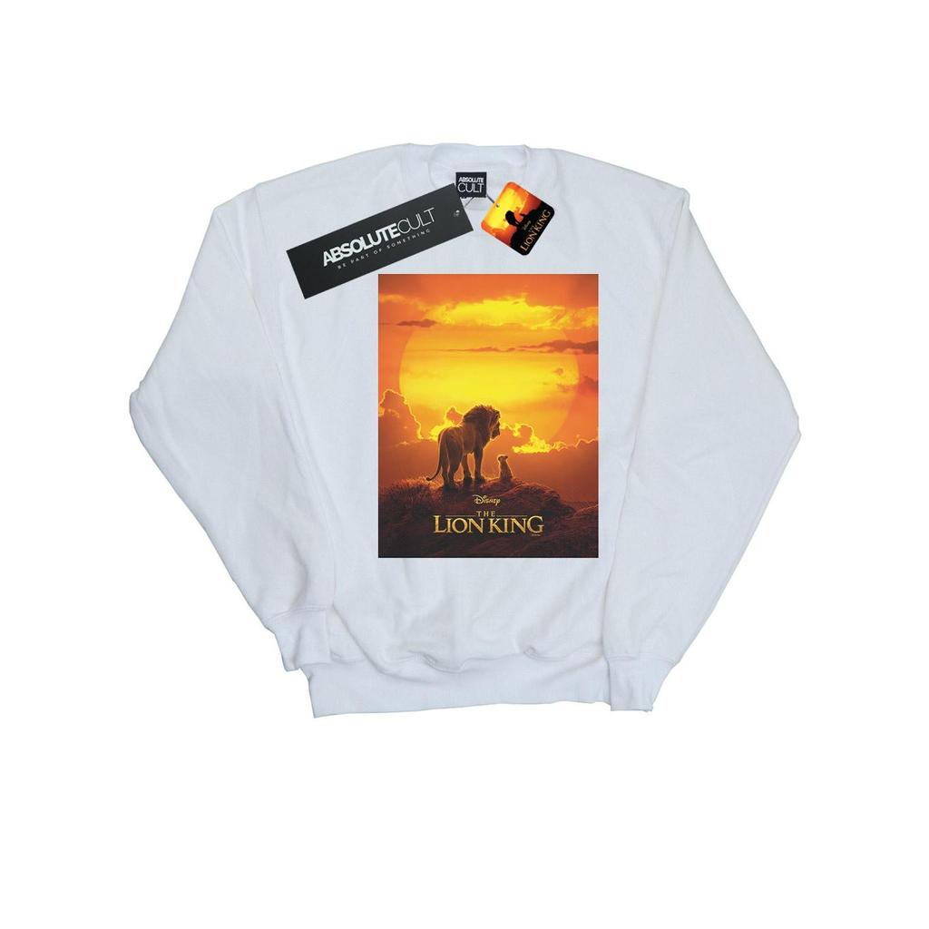 Disney Mens The Lion King Movie Sunset Poster Sweatshirt