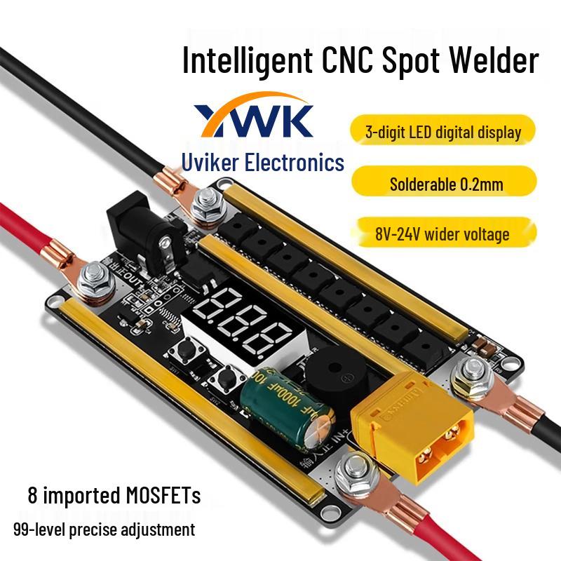 GX591 12V Handheld Spot Welder DIY Kit for 18650 Mobile Phone Lithium Batteries, 99-Gear Portable Design.