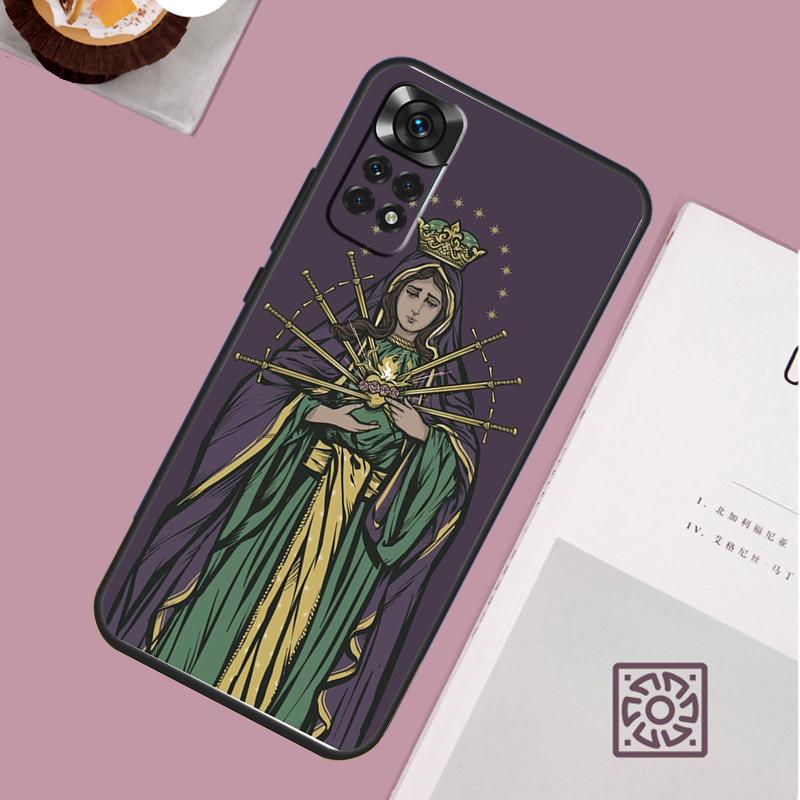 Virgin Mary Christian Case For Xiaomi Redmi Note 12 11 8 9 10 13 Pro 12S 11S 10S 9S Redmi 13C 9C 10C 12C Cover