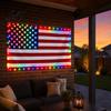 Durable Outdoor LED Flag American Light 3x5 FT Weatherproof Patriotic with Multi-Color Bright Lights for 4th of July Memorial Day Veterans
