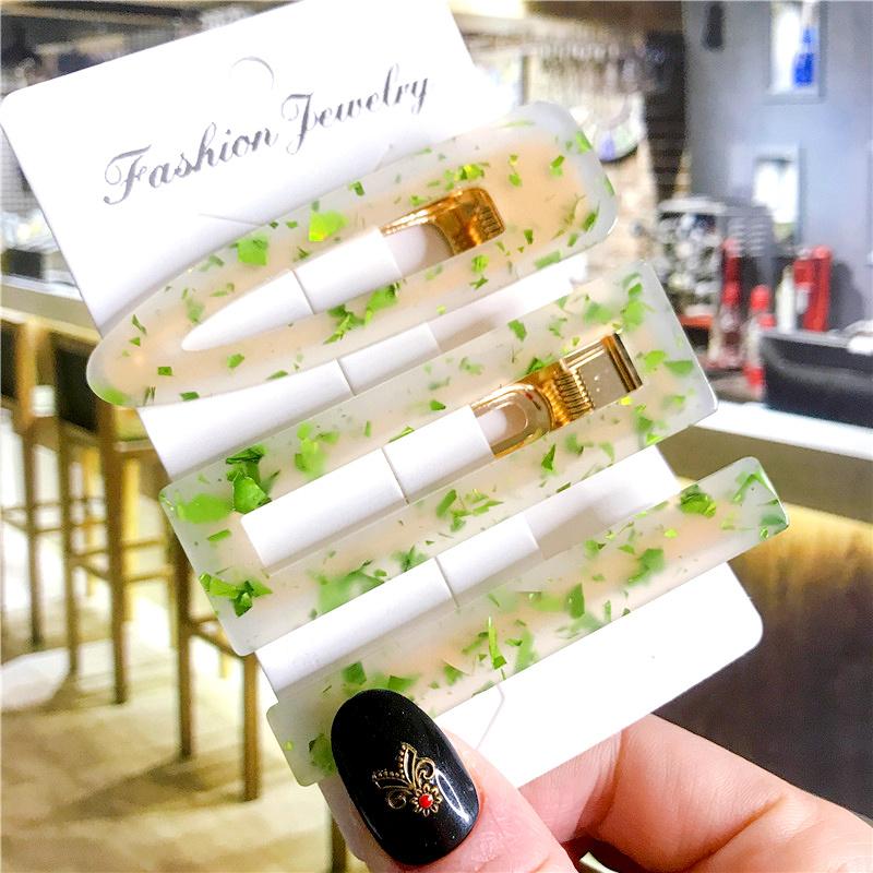 Корейский модный красочный ацетатный комплект из 3 шт./компл., набор заколок для волос, шпилька для женщин и девочек, заколки, аксессуары, ювелирные изделия, заколка для волос, головной убор