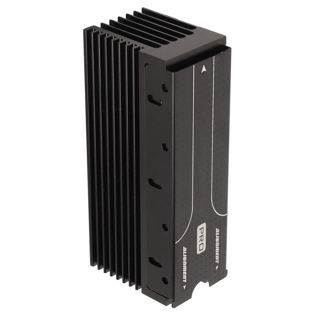 Радиатор M.2 с 3 термопрокладками Алюминиевый сплав Тихая работа Кулер для NVME 2280 SSD Радиатор для SSD Черный