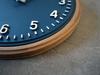 Настенные часы Interform Ecole Navy Wood Sweep Movement Scandinavian White Диаметр 30 см CL-4072