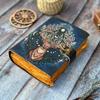 Grimoire Leather Deer Print Journal Blank Spell Book of Shadows Leather