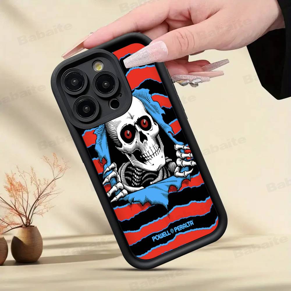 Чехол для телефона P-Powell P-Peralta Для IPhone 17 16 15 14 13 12 11 Pro Max Plus Mini Счастливым принтом