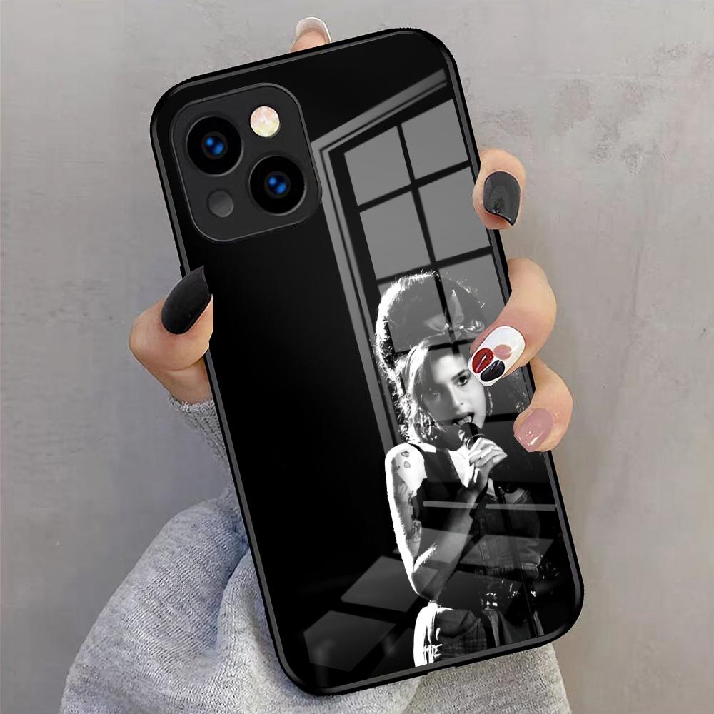 Легендарный Чехол Для Телефона Amy Winehouse Для IPhone 17 Pro Max 16 15 14 Pro Max 13 11 X Xs Xr 8 7Plus Стеклянная Крышка