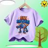 Funny Six Seven Italian Brainrot 67 Graphic Print TShirt BoyGirl Summer Short Sleeved Kids Loose Comfortable Tshirt Tee Top