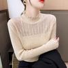 Spring New Spring Style Half Turtleneck Sweater Slim Pullover Base Shirt Top for Women