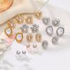 New Hip-hop Literary and Retro Five-pointed Star Stud Earrings, Niche Trend Design, Heterosexual Pearl Earrings Jewelry