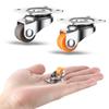 Furniture Universal Castor Soft Rubber Universal Wheel Swivel Caster Roller Wheel for Platform Trolley Household Accessory