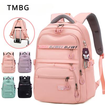 New Middle School Student Schoolbags for Girls Large Capacity Oxford Waterproof Children Backpack Multi Pockets Casual Kid Knapsacks