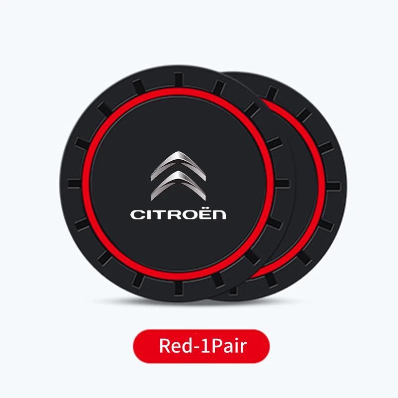 Автомобильная силиконовая подставка под стакан Антискользящая подставка под чашку с напитками Для Citroen C4 C3 C5 C1 C2 Berlingo Celysee Cactus Picasso Aircross Saxo