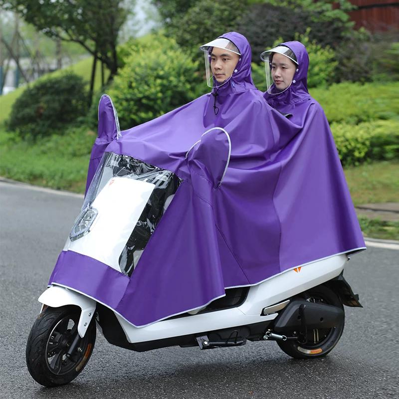 2-Person Motorcycle Women's Parent-Child Motorcycle Raincoat