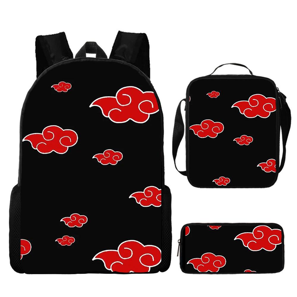 Naruto Naruto Surrounding Primary School Bag Cartoon Animation Backpack Satchel Pencil Case