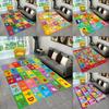 Fun ABC Cartoon Playmat Non-Slip Kids Educational Rug for Nursery Playroom Toddler Crawling Floor Mat Living Room Bedroom Decor