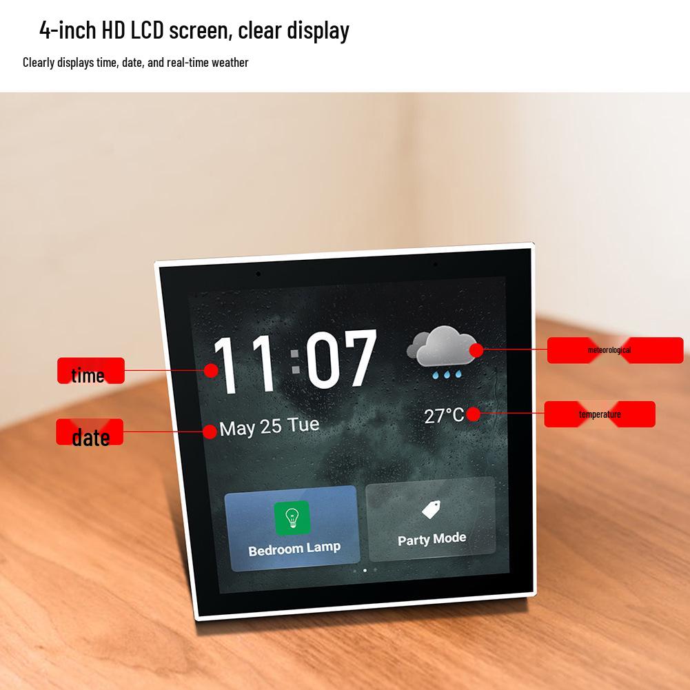Умный шлюз Tuya 4" с центральным сенсорным экраном, ОС Android и голосовым управлением Alexa