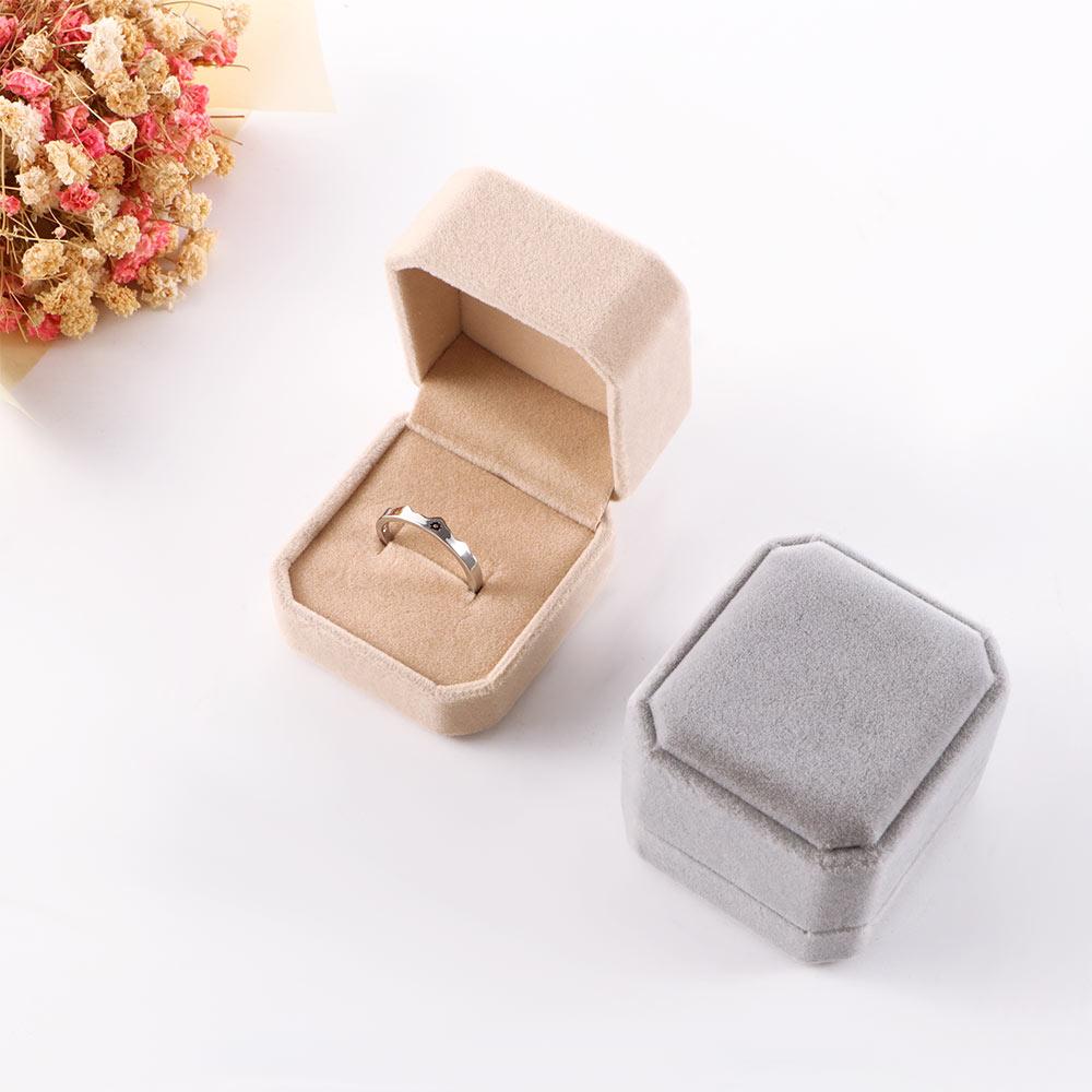 Packaging Box Square Ring Holder Box Storage Organizer Earring Display Case Ring Box Jewelry Box