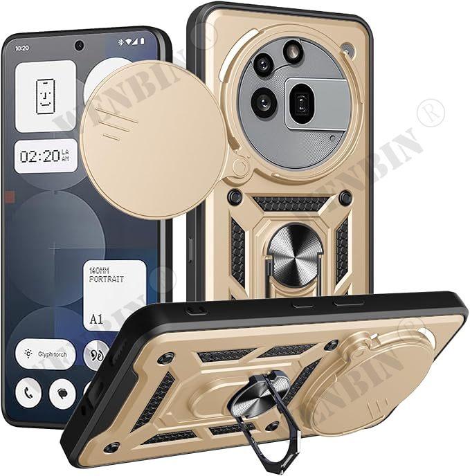 Чехол для Nothing Phone 3 3a Pro 2a Защита объектива с кольцом Магнитный держатель Coque Fundas