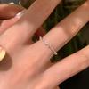Simple Niche Design Sense Slender Bow Ring Women'S Light Luxury Elegant Fashion Versatile Ring Ring