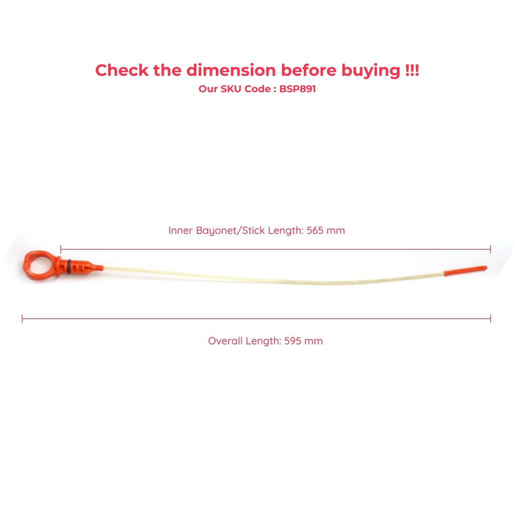 ESP891 Engine Oil Level Indicator Lever Measurer Rod Dipstick 565 Mm for Peugeot Citroen 1.6 HDI Engine 1174G2 117484 1174C7