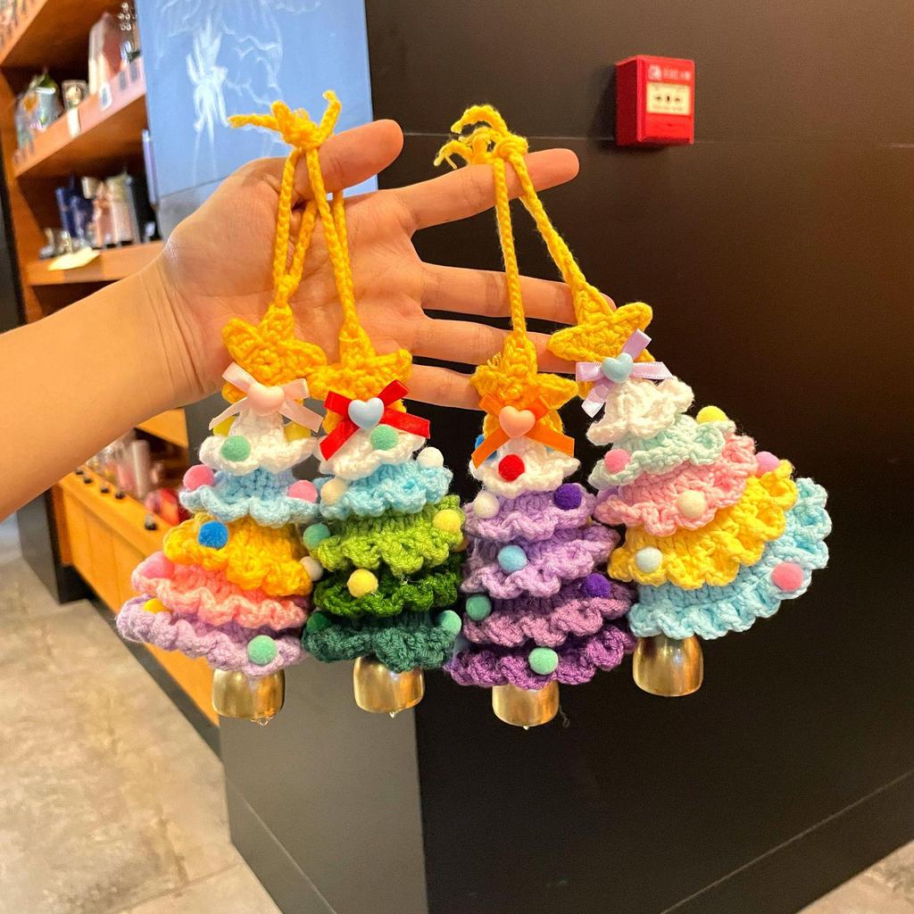 Международная пряжа Крючком Мини Рождественская елка Украшение для автомобиля Подарок