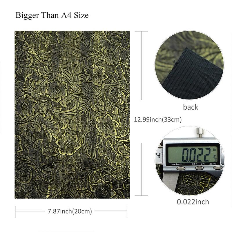 50x137см Синтетическая Ткань Цветочный Узор Металлическая Искусственная Кожа Лист Рельефная Текстура Вихрь Материал DIY Серьги Бант для Волос