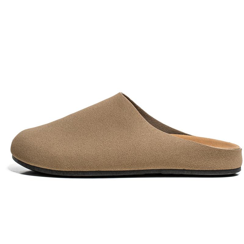Мужская обувь Birkenstock большого размера, мягкая подошва, обувь Мюллер, ретро, стиль old money, без задника, на толстой подошве, ленивые шлепанцы