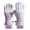 Touchscreen Heated Velvet Ski Gloves - Winter Outdoor Sports for Adults