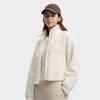 Fila Оригинальная Мода Классический Ретро Универсальный Повседневный Теплый Удобный Жакет из Овчины Женская верхняя одежда Облачно-Белый F11W549506FIV
