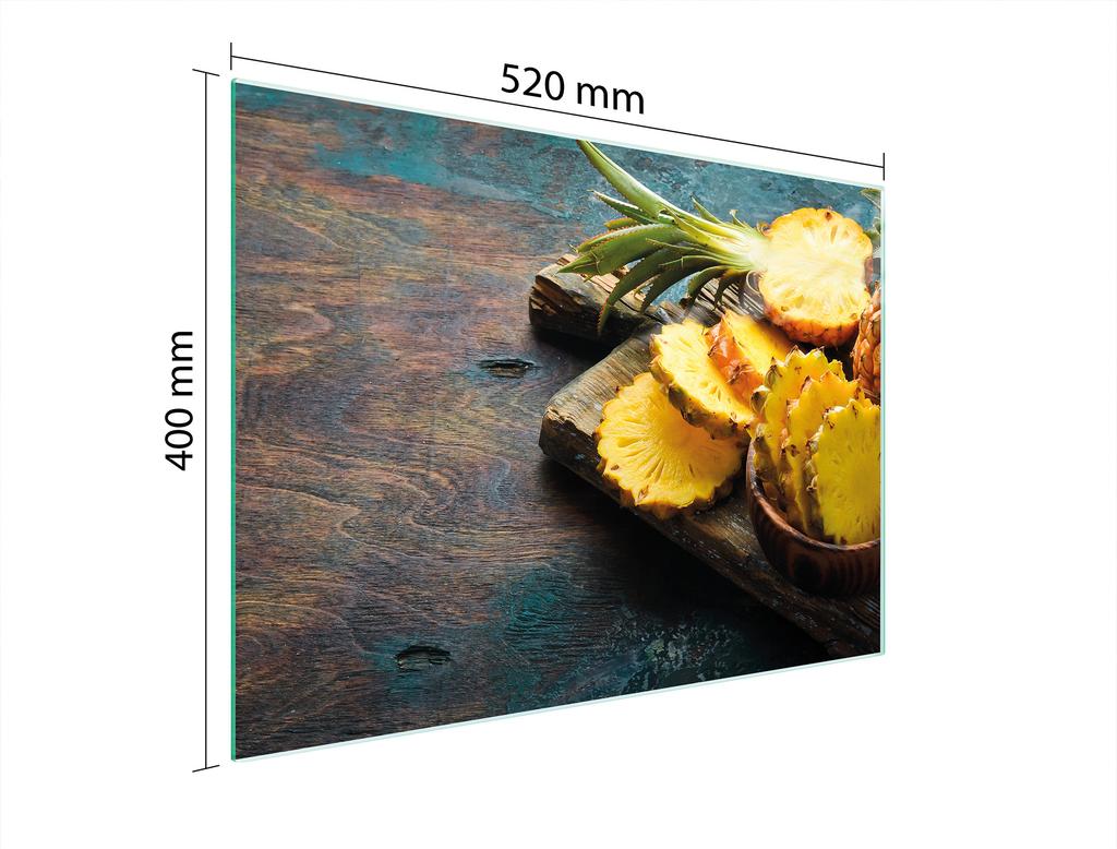 SZKLANA DESKA DO KROJENIA 52x40 ANANAS