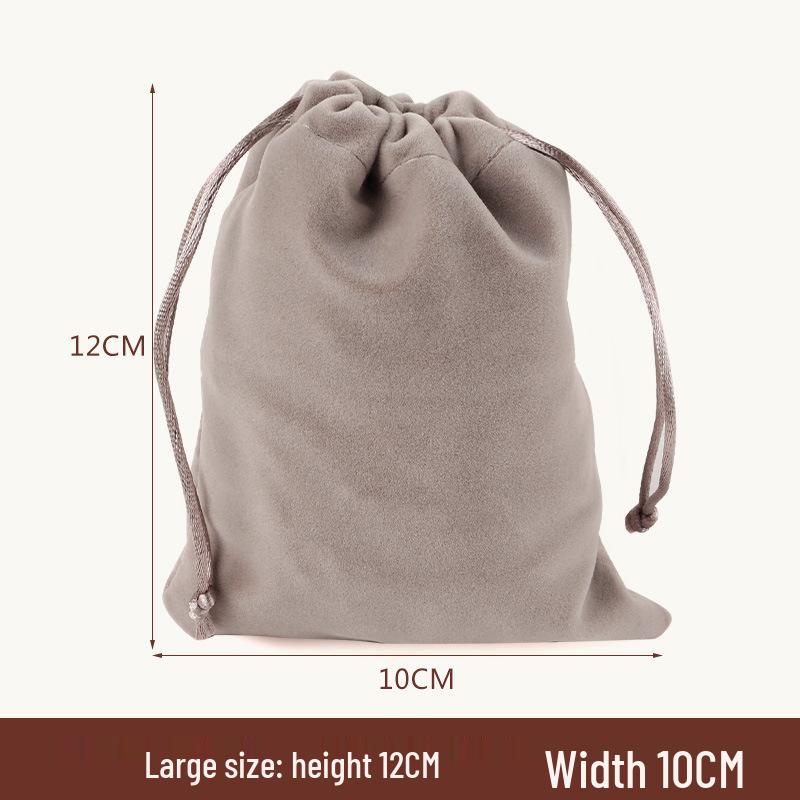 Lucky Bag Flannel and Brocade Jewelry Pouch